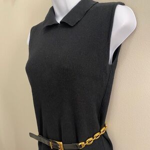 Zanella Made in Italy Woman's Black Sleeveless Sweater